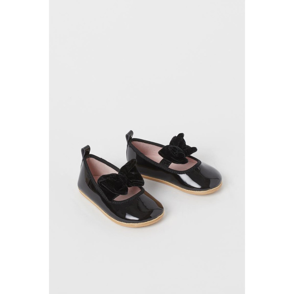 Giày búp bê đen nơ HM H&M_hàng chính hãng authentic