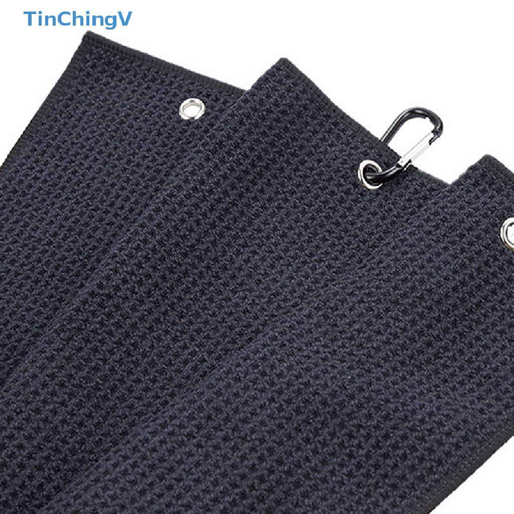 Khăn Lau Gậy Đánh Golf 30x50cm Bằng Sợi Micro 4 Màu Tùy Chọn Kèm Móc Tiện Dụng