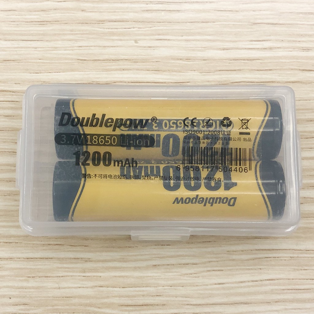 Pin sạc Doublepow 18650 3.7V 1200mAh chính hãng