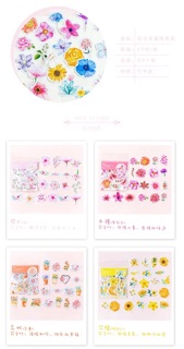 Set sticker hoa theo màu Mo-card - 45pcs