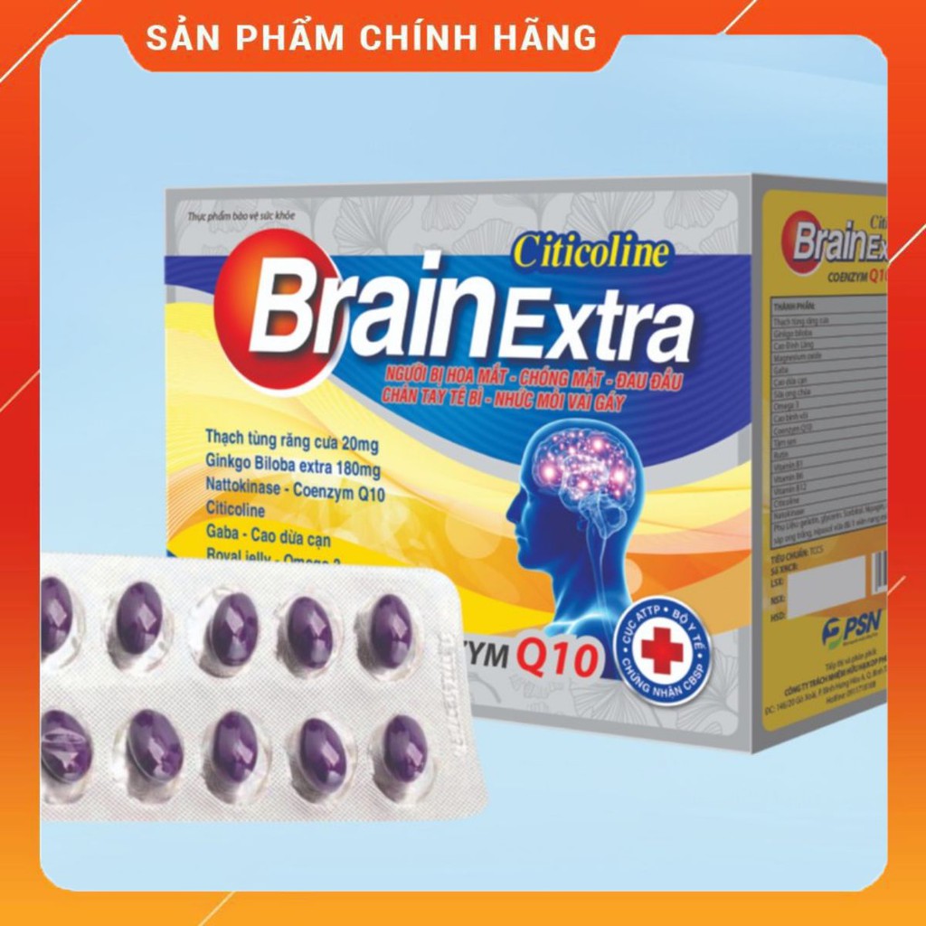 💦⭐[CHÍNH HÃNG]  Bổ Não Brain Extra - Hoạt Huyết Tiền Đình 💦⭐