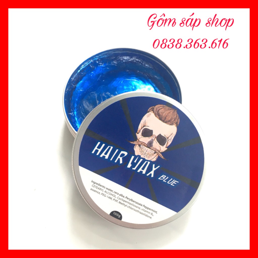 Sáp Vuốt Tóc SIÊU HOT HAIR WAR BLUE (CHẤT MÀU XANH)/100Gwax vuốt tóc/ keo vuốt tóc/ sap vuot toc