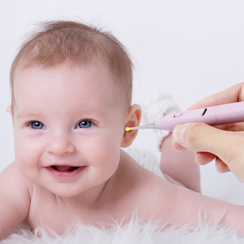 Máy Hút Bụi Lấy Ráy Tai Bằng Điện Có Đèn LED An Toàn Không Đau Cho Adu