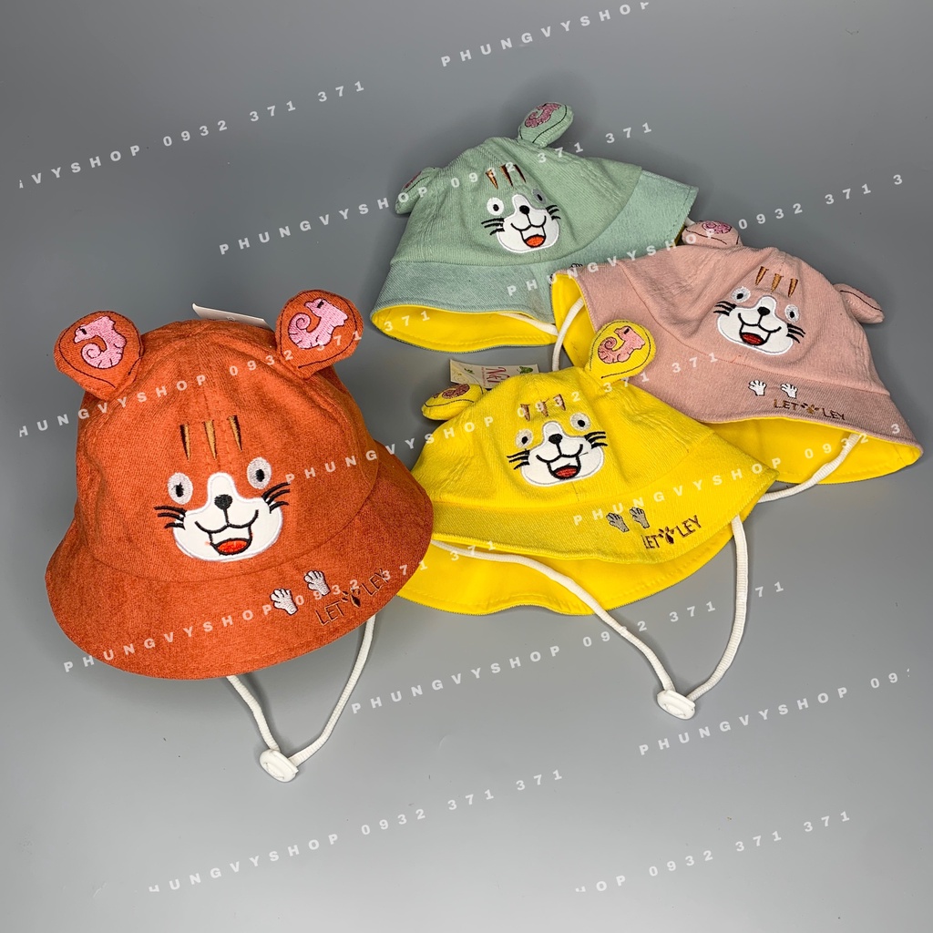 (Bé 6-20 tháng/ Vòng đầu 49cm) Mũ TAI BÈO cho bé- HỔLETLEY - Nón trẻ em