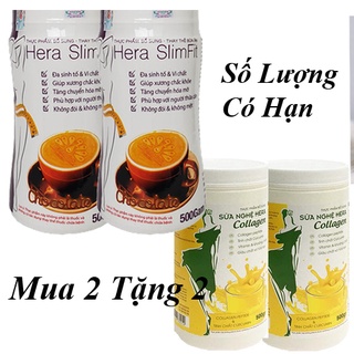 [Cam Kết Giảm Cân Hiệu Quả] ComBo 2 Hộp Sữa Giảm Cân Hera Slimfit 500g, dáng đẹp,eo thon nhỏ,giảm mỡ bụng