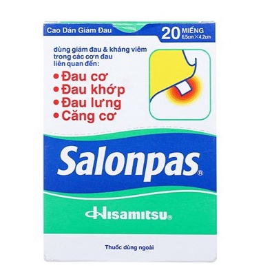 Cao dán SALONPAS hộp 20 miếng