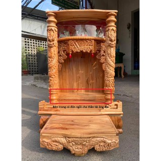 bàn thờ thần tài ông địa, có hộp đèn 61 x 98cm - TUTHOTHANTAI.VN
