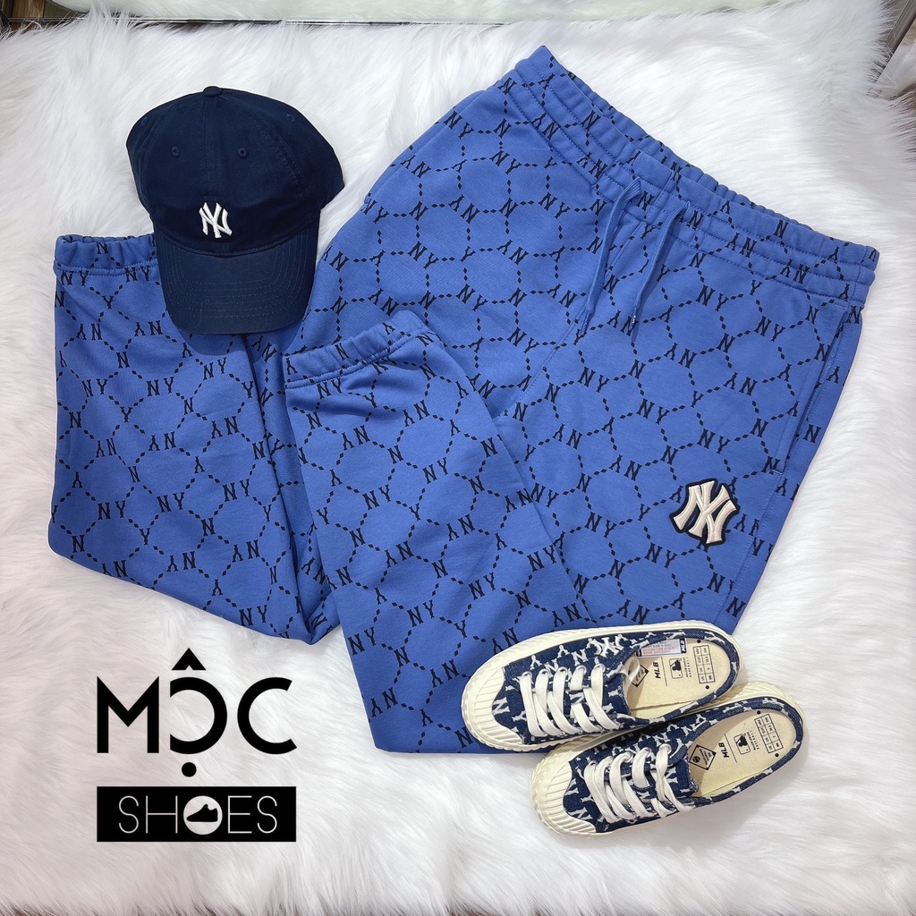[CHÍNH HÃNG] Quần Training Pant MLB Monogram New York Yankees --- Màu NAVY --- *Authentic*