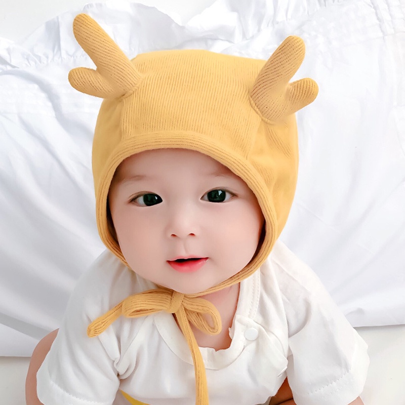 Mũ nỉ nhung cho bé sừng hươu