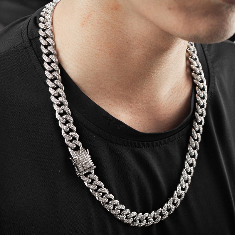 [SALE GIÁ SỐC] Vòng cổ Cuban Unisex Diamond Chain - Dây chuyền Cuban - Hàng siêu cấp phong cách Hiphop