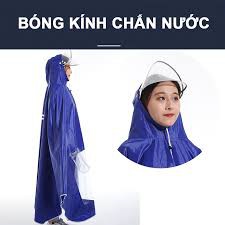 ÁO MƯA PHẢN QUANG 1 ĐẦU CÓ KÍNH CHẾ MẶT TRONG SUỐT CHỐNG NƯỚC MƯA CHỐNG BỤI