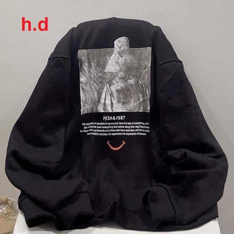 Áo khoá nỉ smiler hai mặt HD11