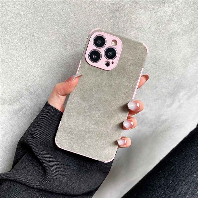 Ốp Điện Thoại Da Mềm Chống Sốc Chống Rơi Cho iPhone 14 13 12 11 Pro Max XS XR X 8 7 6 6S Plus + SE 2020