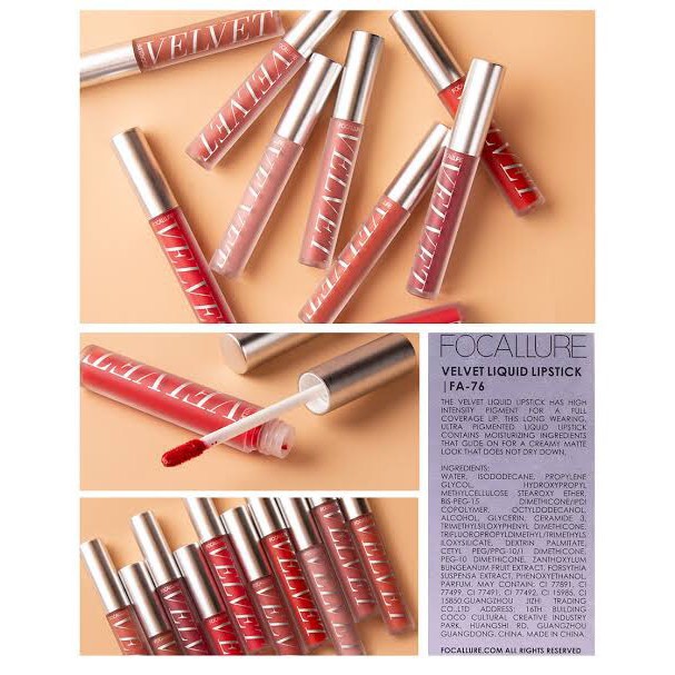 (hàng Mới Về) Son Kem Lì Focallure Nhiều Màu Sắc Lựa Chọn | BigBuy360 - bigbuy360.vn