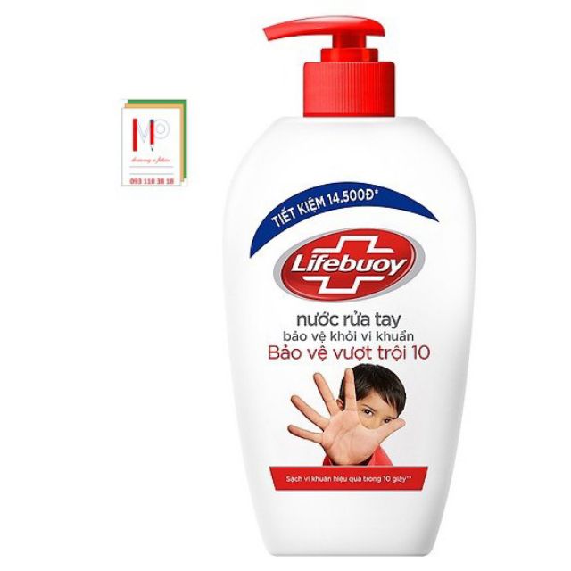 Nước rửa tay diệt khuẩn Lifebuoy 180ml