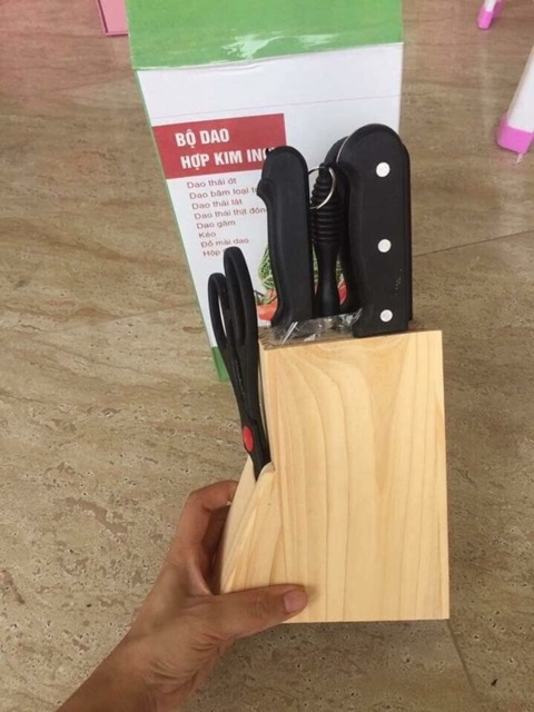 Bộ dao inox đa năng 7 món siêu tiện dụng