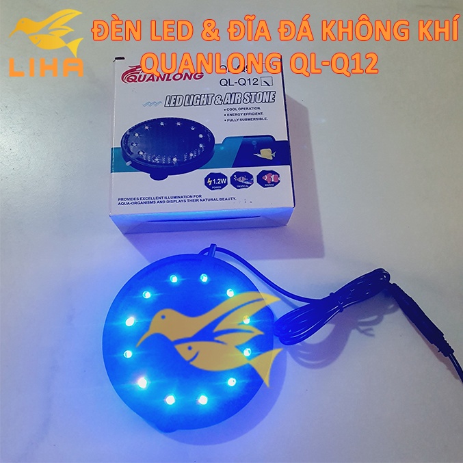 Sủi Đĩa Tích Hợp Led Đổi Màu Q12 - Sủi Dĩa Cho Bể Cá