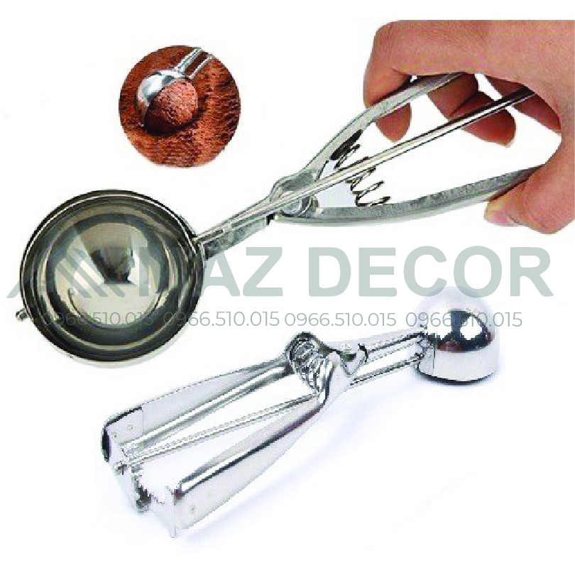 SALE GIÁ SỈ TẠI XƯỞNG Cây Muỗng dụng cụ múc xúc kem viên tròn bằng inox 304 đủ 3 cỡ