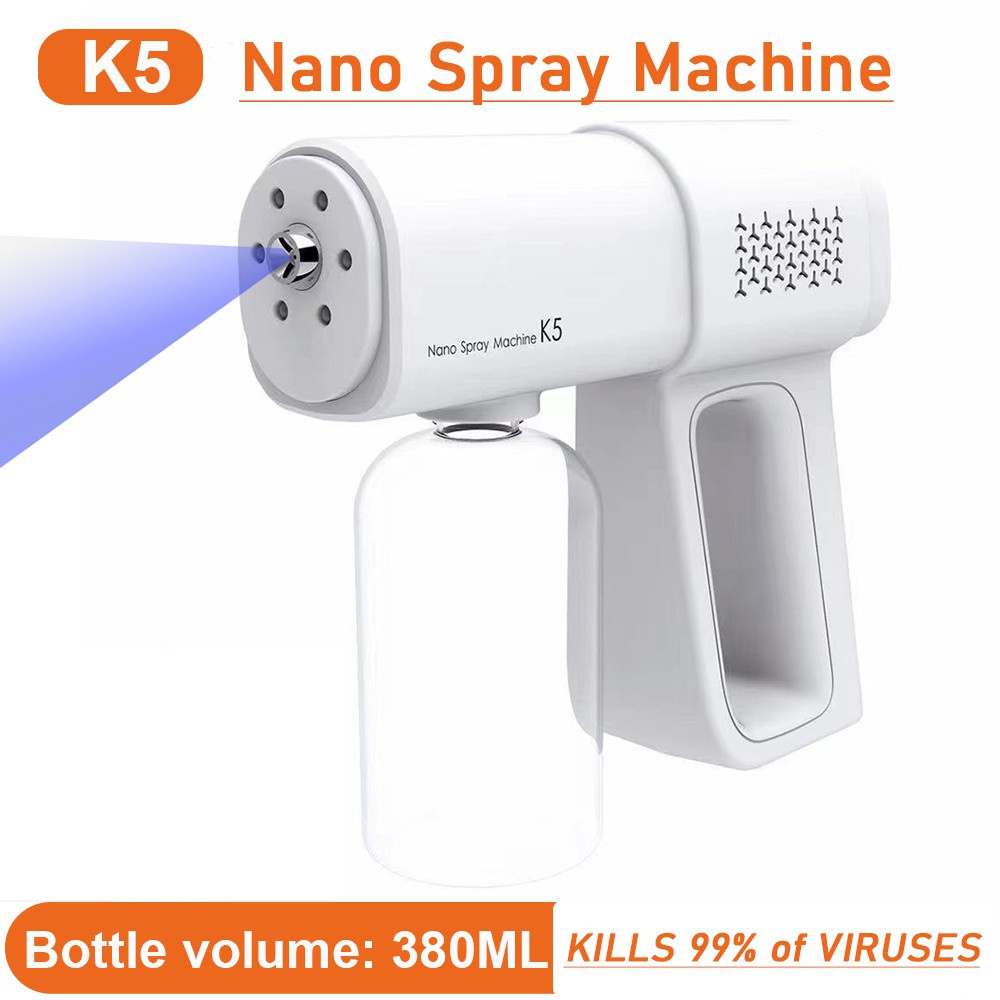 Súng Phun Khử Trùng Nano K5 Không Dây Sạc Usb Tiện Lợi Cho Gia Đình