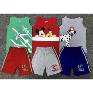 Freeship 99k tq_bộ sát nách bé trai baby gap