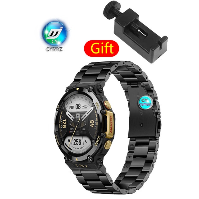 Dây Đeo Thay Thế Chất Liệu Kim Loại Thời Trang Cho huami amazfit t-rex 2 /Ax 2