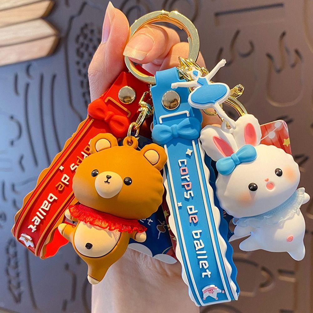Móc Khóa Hình Búp Bê Hoạt Hình Đáng Yêu