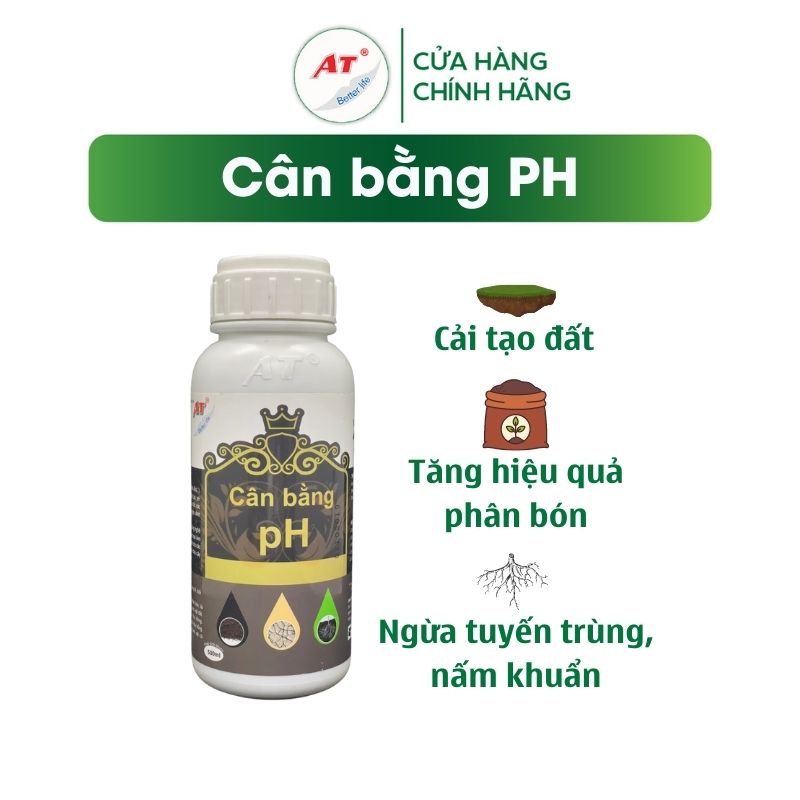 Chế phẩm sinh học thay vôi nâng pH đất, cải tạo phục hồi rễ, hạ phèn trong đất - Cân bằng pH 500ml