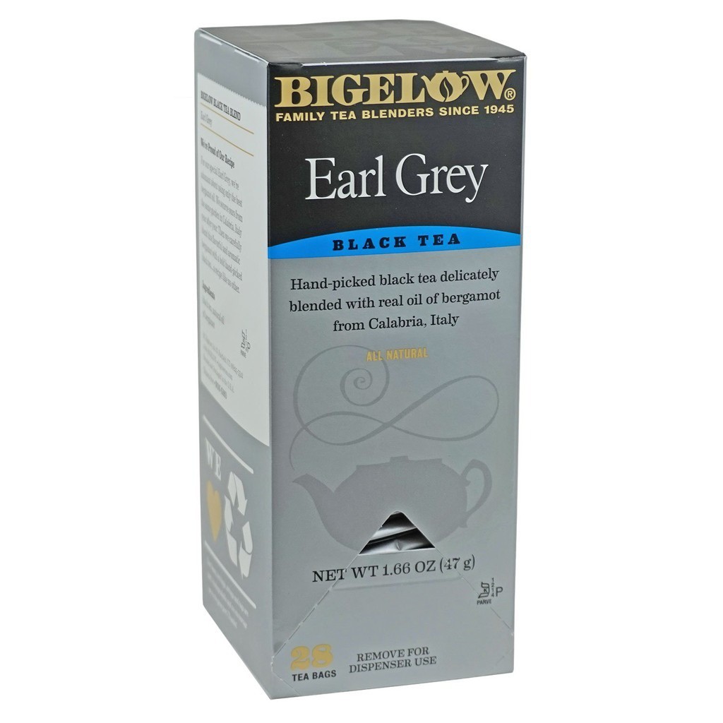 Trà Bigelow Earl Grey Trà đen hương cam Bergamot 28 gói