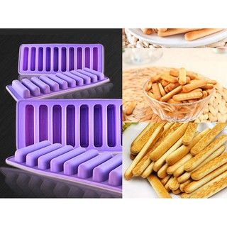 Khuôn bánh socola bánh quy thanh dài