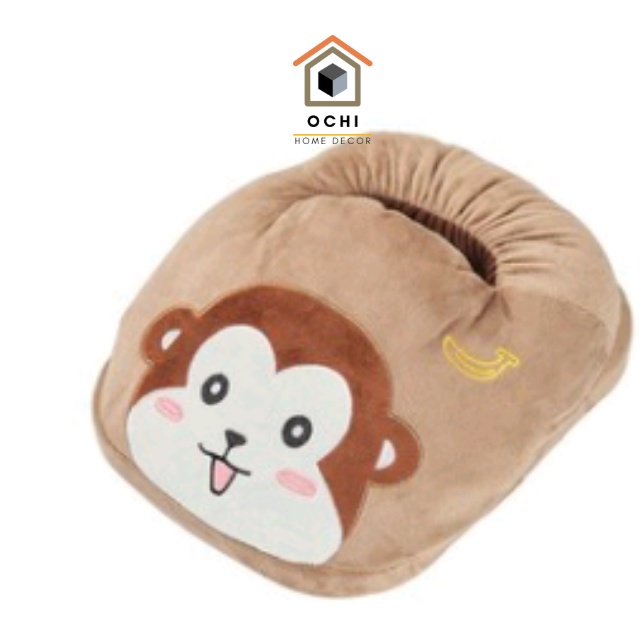 Túi sưởi chân cắm điện, máy sưởi chân hình thú, túi làm ấm chân, sưởi ấm chân Ochi home
