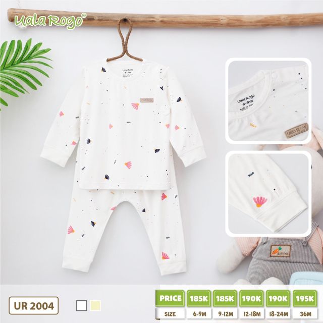 Bộ dài tay họa tiết Pettit Ualarogo 6m - 36m