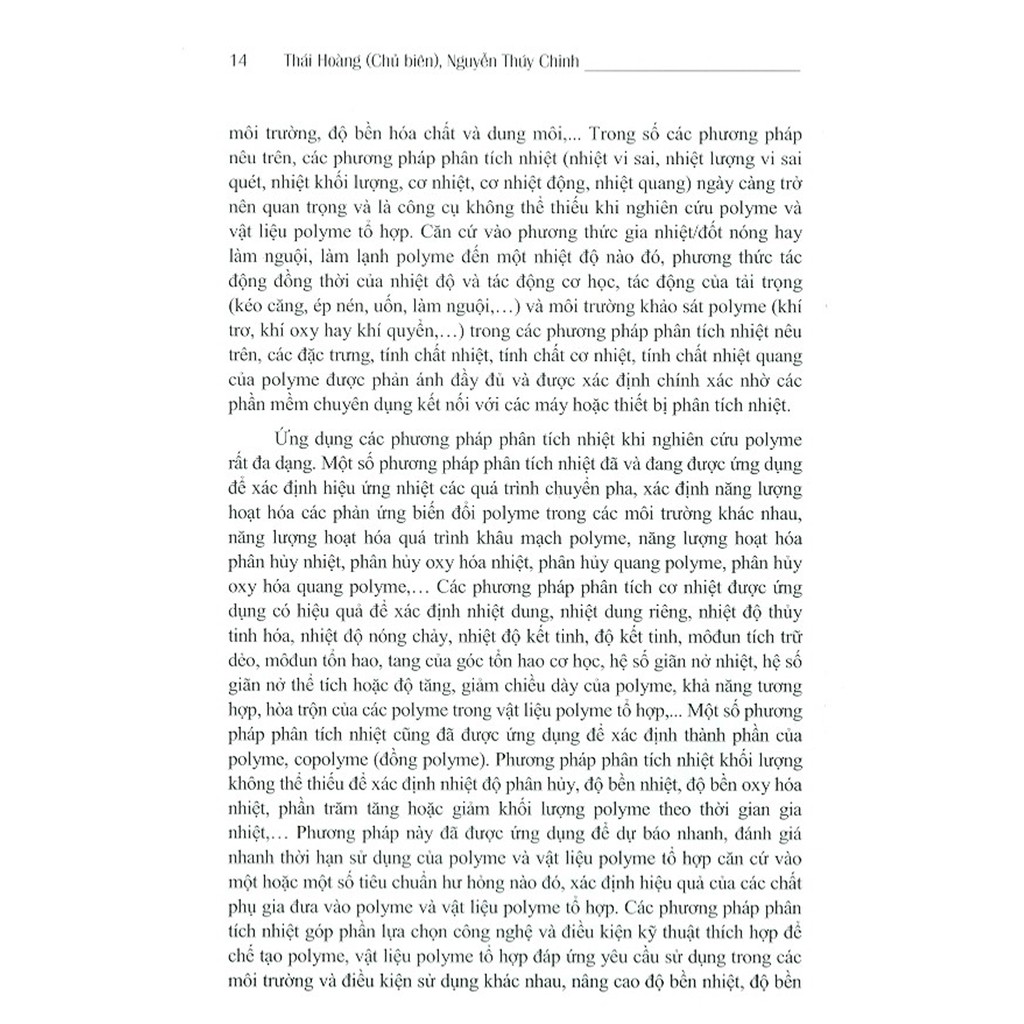 Sách - Các Phương Pháp Phân Tích Nhiệt Ứng Dụng Trong Nghiên Cứu Vật Liệu Polyme