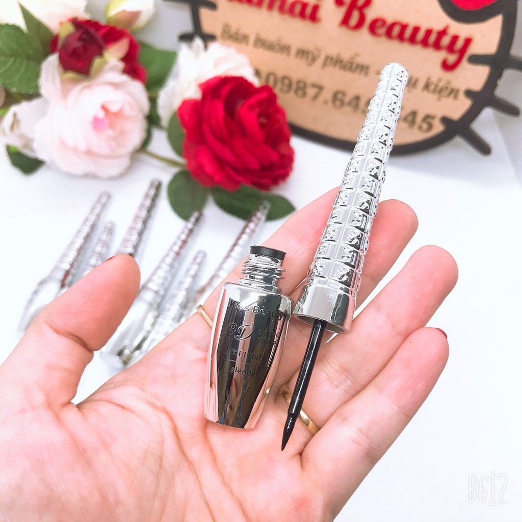 Kẻ mắt nước 3D vỏ bạc của kissbeauty sang chảnh E303 | BigBuy360 - bigbuy360.vn