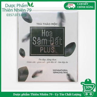 Giảm cân hoa sâm đất plus - hộp 15 gói