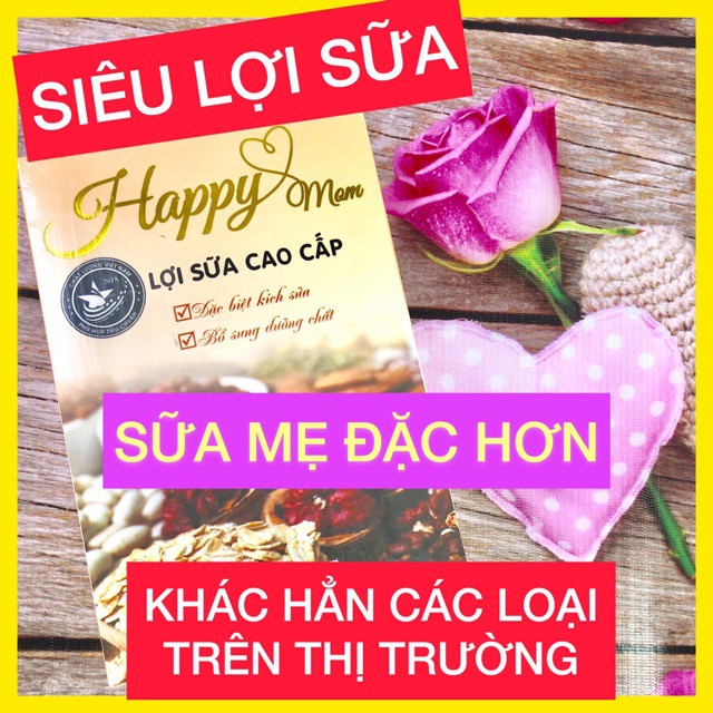 {Top1 lợi sữa} Ngũ cốc lợi sữa Happy Mom gói 420gr tiện dụng giúp váng sữa dày và sữa mẹ nhìu hơn