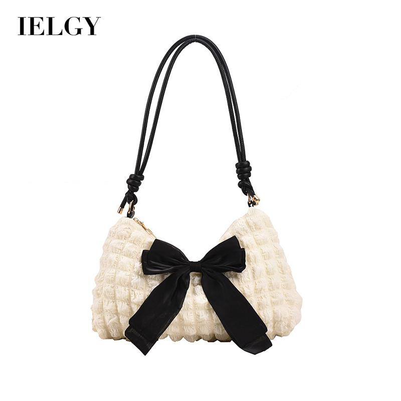 Túi Đeo Chéo Có Khóa Kéo Phối Nơ Phong Cách Hàn Quốc Cho Nữ