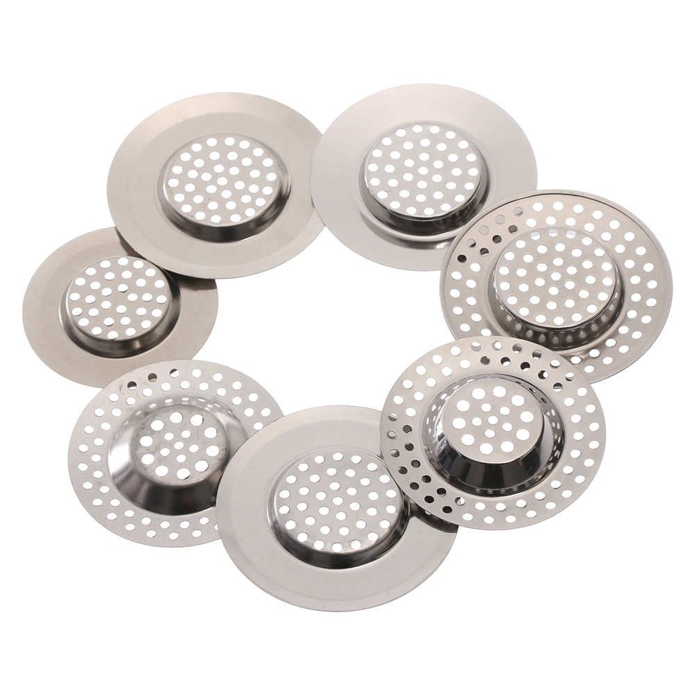 Set 2 Lưới Lọc Rác Bồn Rửa Chén Bằng Thép Không Gỉ
