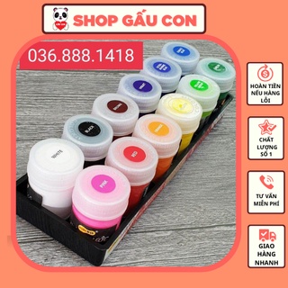 Màu nước vẽ tranh Thiên Long WinQ cho bé  an toàn - không độc hại màu đẹp, mịn, sáng dùng vẽ trên giấy, tô tượng