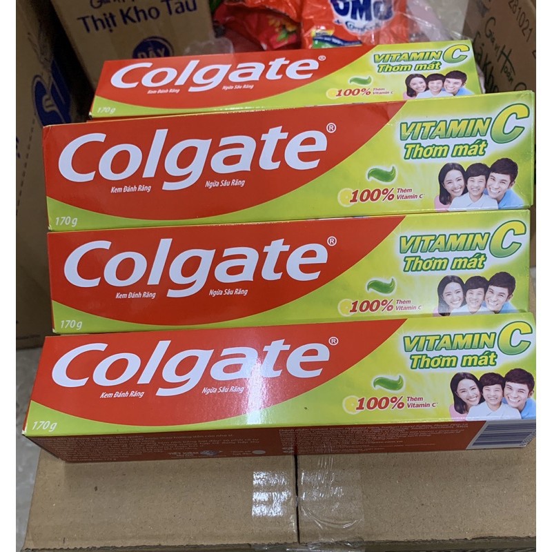 KEM ĐÁNH NGỪA SÂU RĂNG COLGATE VITAMIN C THƠM MÁT 170G