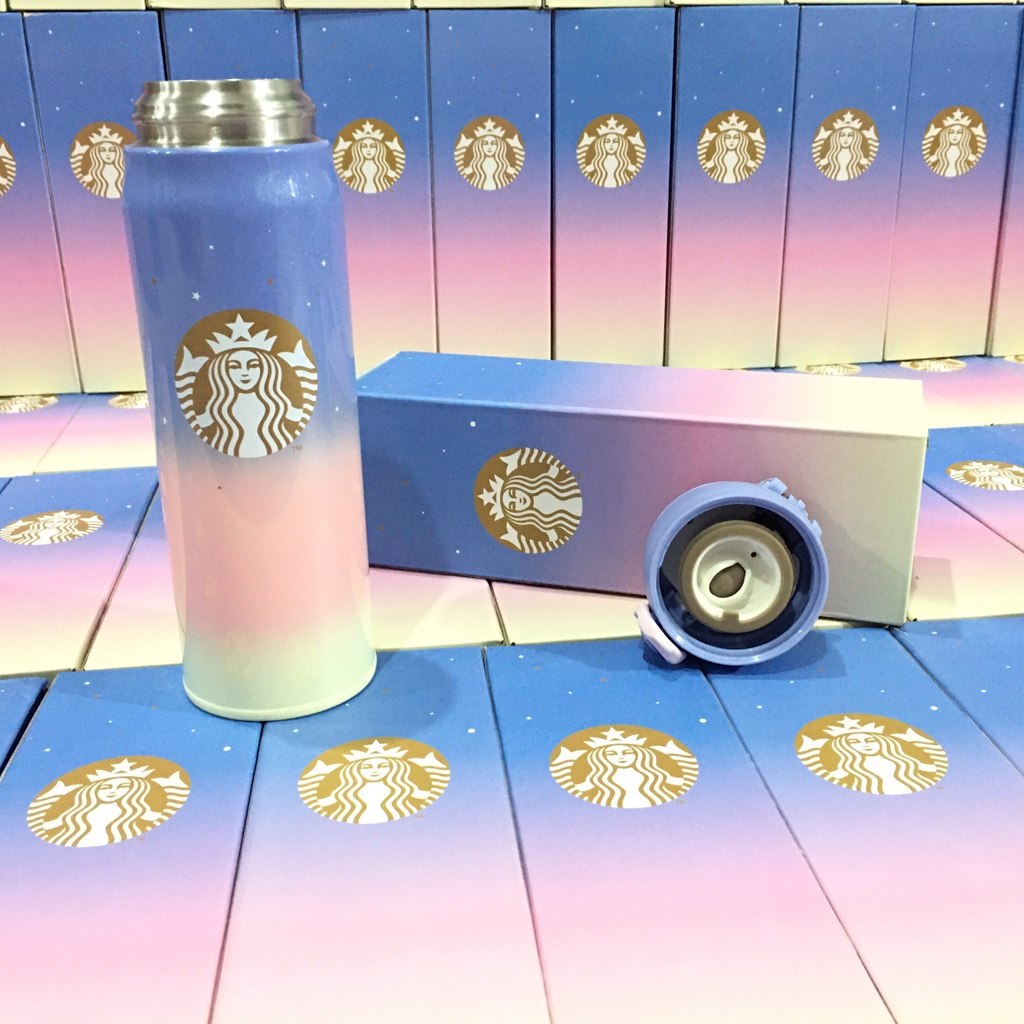 Bình giữ nhiệt sắc màu Starbuck siêu đẹp lung linh