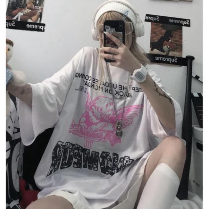 ÁO THUN, ÁO PHÔNG TAY LỠ UNISEX FORM RỘNG OVERSIZE NELLY ANIME M784 KL SHOP TTSHOP ❣  ཾ