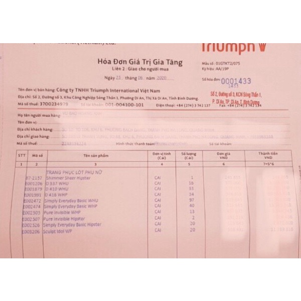 Áo ngực Triumph D416 WHP - Hàng chính hãng 100%