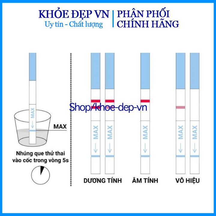 Combo 3 Que thử thai HCG nhanh chóng , tiện lợi, chính xác