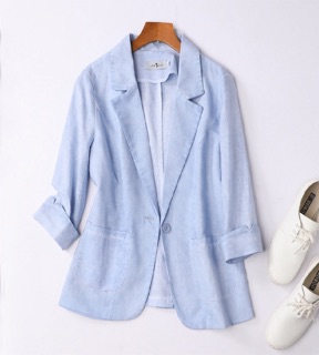 [ORDER]Blazer Vest Linen Cotton Hàn Quốc Màu Loang