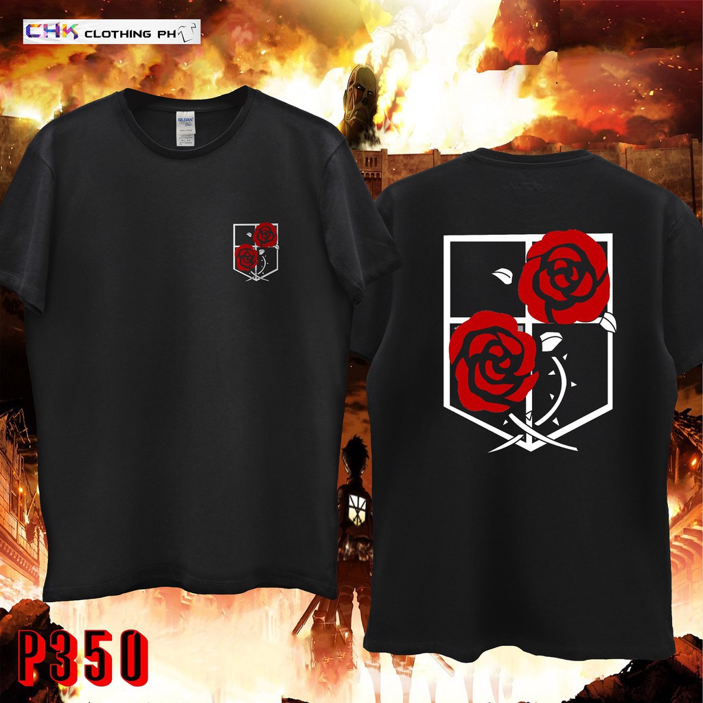 Mẫu áo phông in hình Stationary Guard / AoT độc đẹp giá rẻ