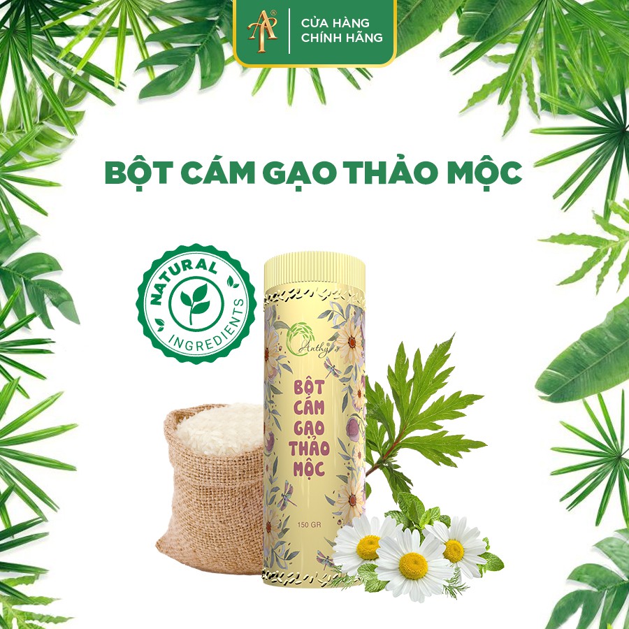 Bột Cám Gạo Thảo Mộc (150g) - AnThy Organic (Sản Phẩm Chính Hãng)