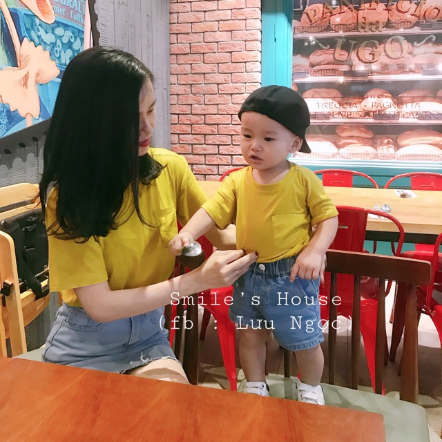 Set đồ cặp áo thun mẹ và bé