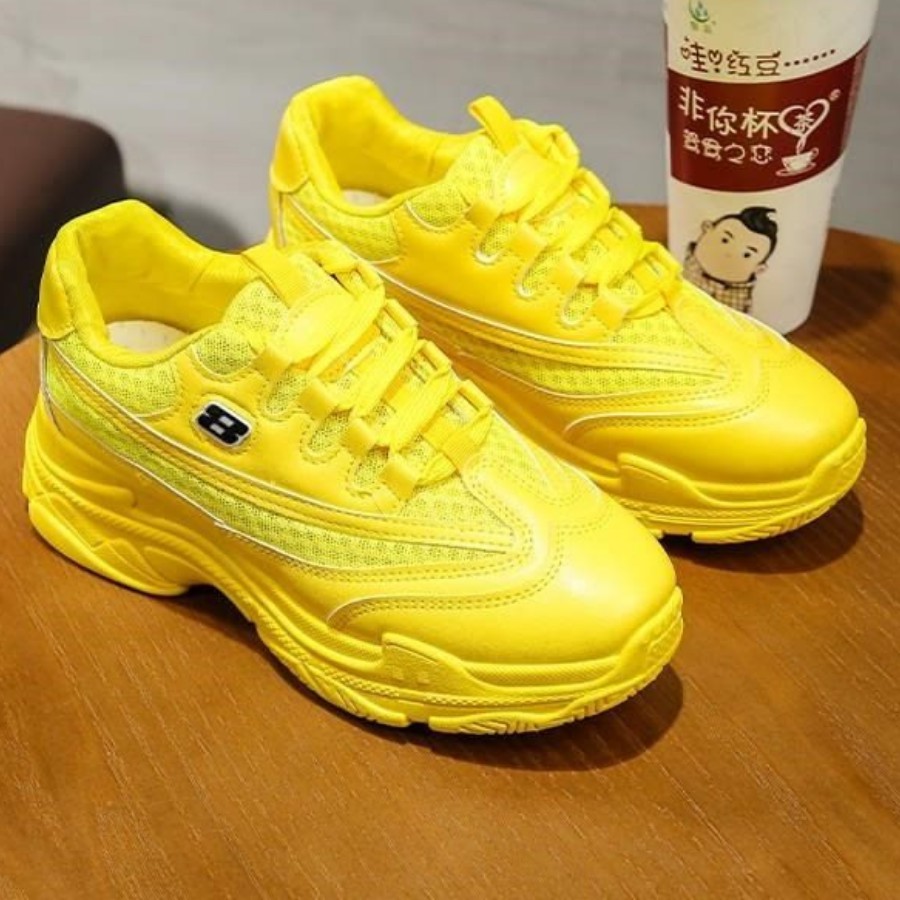 [ TẶNG TẤT KHỬ MÙI ] Giày thể thao nâng đế màu vàng số 8, siêu nổi bật và cá tính | BigBuy360 - bigbuy360.vn