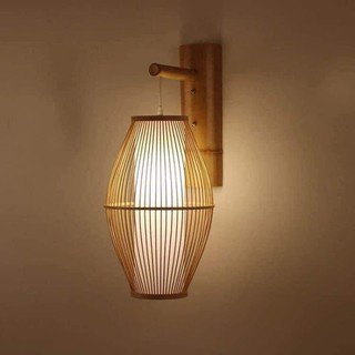 Đèn thả mây tre đèn tre đèn lồng tre mã 0084