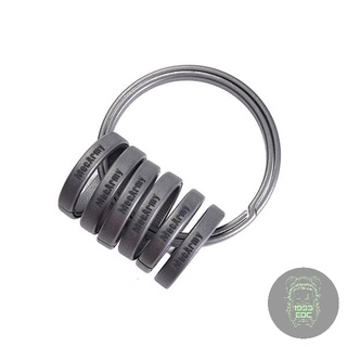 Bộ ring móc khóa MecArmy CH7 Titanium 7pcs Keyring Kit